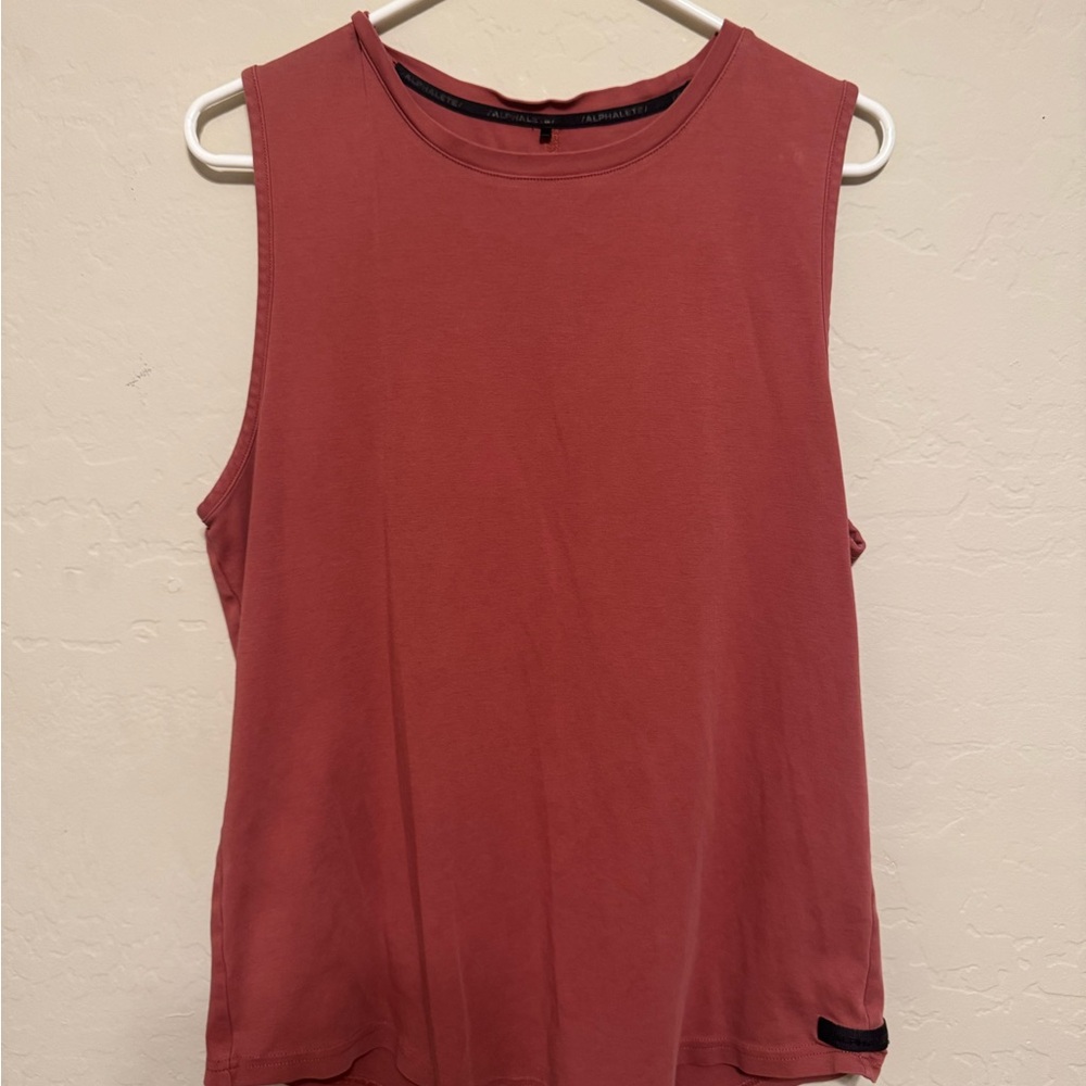 Mens Rust/Red Alphalete Tank